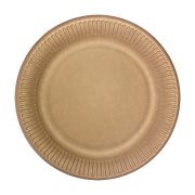 KOKLIKO Πιάτα Χάρτινα 0% Πλαστικό Kraft 20cm 10τεμ