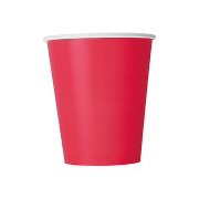 Χάρτινα Ποτήρια Unique Κόκκινα 270ML 14τεμ      