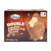 DESINO Παγωτό Ξυλάκι Double Gold Caramel & Cookie 4τεμ 280g (340ml)