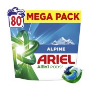 ARIEL Allin1 Pods Απορρυπαντικό Πλυντηρίου Ρούχων Alpine 80 κάψουλες