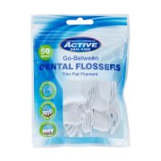 BEAUTY FORMULAS Active Oral Care Οδοντικό Νήμα με Λαβή Dental Flossers 50τεμ