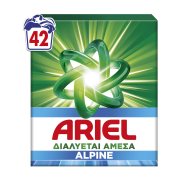 ARIEL Απορρυπαντικό Πλυντηρίου Ρούχων Σκόνη Alpine 42 πλύσεις