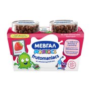 ΜΕΒΓΑΛ Frutomaniacs Επιδόρπιο Γιαουρτιού Φράουλα & Σοκομπαλίτσες 2x140g    