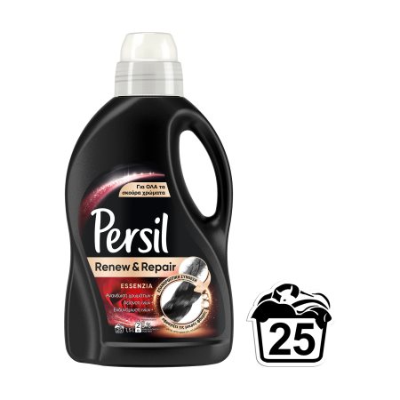 PERSIL Renew Advanced Απορρυπαντικό Πλυντηρίου Ρούχων Υγρό για Μαύρα Essenzia 25 πλύσεις