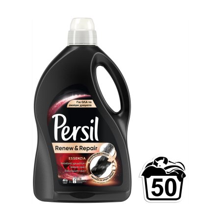 PERSIL Black Essenzia Απορρυπαντικό Πλυντηρίου Ρούχων Υγρό Renew & Repair 50 πλύσεις