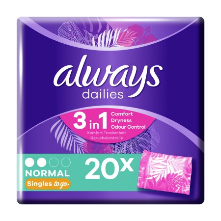 ALWAYS Dailies Singles To Go Σερβιετάκια Normal 20τεμ