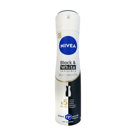 NIVEA Black & White Invisible Αποσμητικό Σπρέι Silky Smooth 150ml