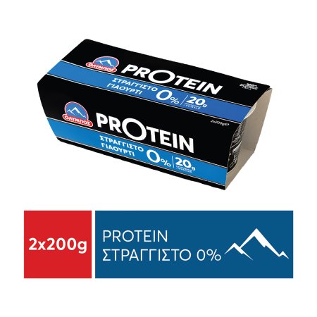 ΟΛΥΜΠΟΣ Protein Γιαούρτι Στραγγιστό 0% 2x200g