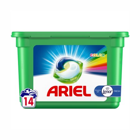 ARIEL Allin1 Pods Απορρυπαντικό Πλυντηρίου Ρούχων Touch of Lenor Fresh Color 14 κάψουλες