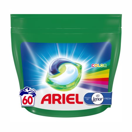 ARIEL Allin1 Pods Απορρυπαντικό Πλυντηρίου Ρούχων Touch of Lenor Fresh Color 60 κάψουλες
