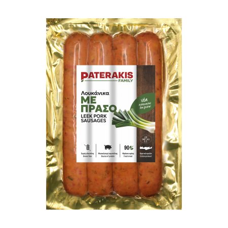 PATERAKIS FAMILY Λουκάνικα με Πράσο Χωρίς γλουτένη 280g