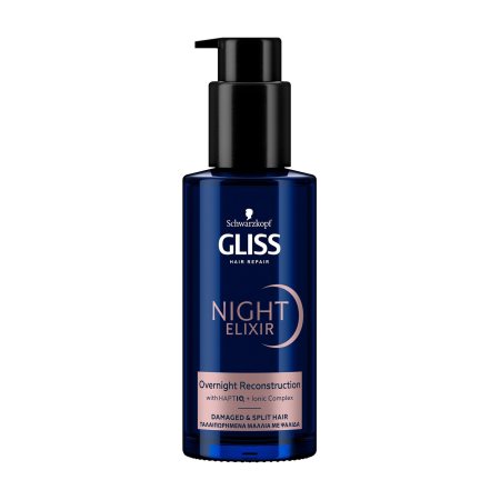 GLISS Night Elixir Ορός Overnight Reconstruction για Ταλαιπωρημένα Μαλλιά με Ψαλίδα 100ml