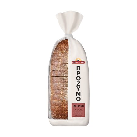 Ψωμί με Προζύμι Ολικής Άλεσης ΚΑΡΑΜΟΛΕΓΚΟΣ Πρόζυμο Σαντορινιό σε φέτες 500gr
