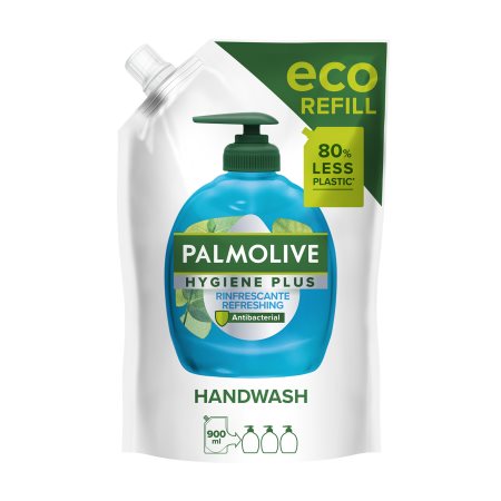 PALMOLIVE Hygiene Plus Κρεμoσάπουνο Antibacterial Refreshing Ανταλλακτικό 900ml