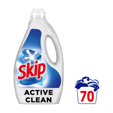 SKIP Απορρυπαντικό Πλυντηρίου Ρούχων Υγρό Active Clean 70 πλύσεις 3,5lt