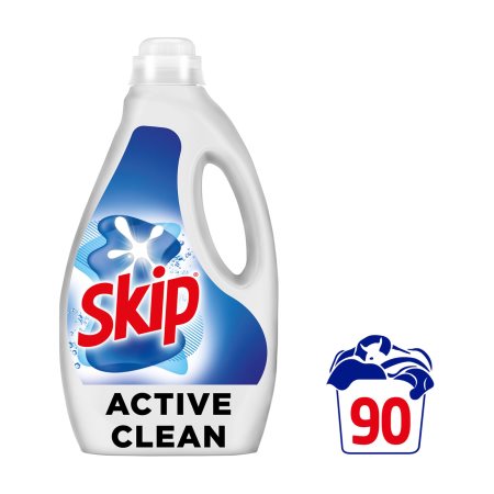 SKIP Απορρυπαντικό Πλυντηρίου Ρούχων Υγρό Active Clean 90 πλύσεις