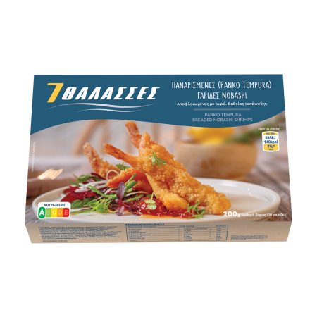Γαρίδες Παναρισμένες Panko Tempura 7 ΘΑΛΑΣΣΕΣ Αποφλοιωμένες με ουρά 200g
