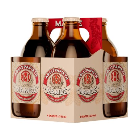 ΜΑΜΟΣ Μπίρα Αφιλτράριστη 4x330ml