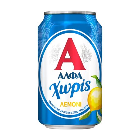 ΑΛΦΑ Μπίρα με Λεμόνι Χωρίς Αλκοόλ 330ml