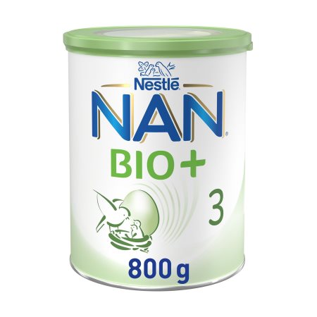 NESTLE Nan Bio+ 3 Γάλα 2ης Βρεφικής Ηλικίας από τον 10ο μήνα σε σκόνη Βιολογικό 800g