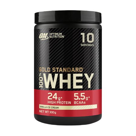 OPTIMUM NUTRITION Gold Standard Πρωτεΐνη Ορού Γάλακτος με γεύση Παγωτό Βανίλια 300g