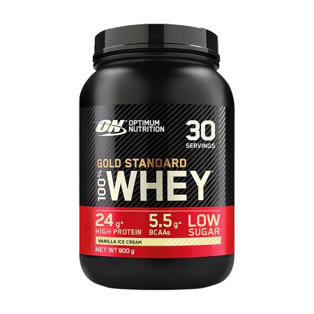 OPTIMUM NUTRITION Gold Standard Πρωτεΐνη Ορού Γάλακτος με γεύση Παγωτό Βανίλια 900g