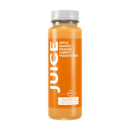 PURE Χυμός Μήλο Mango Πορτοκάλι Καρότο & Φρούτο του Πάθους 250ml