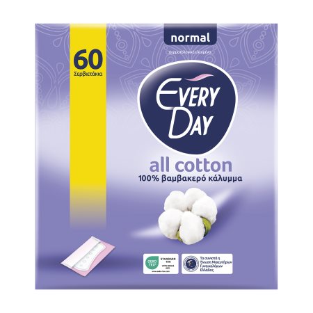 EVERYDAY All Cotton Σερβιετάκια Normal 60τεμ