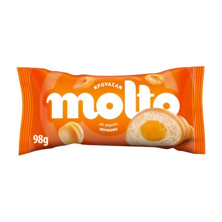 MOLTO Κρουασάν με γέμιση Βερίκοκο 98g 