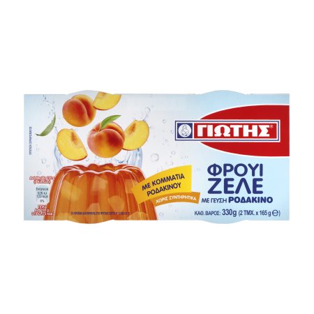 ΓΙΩΤΗΣ Φρουί Ζελέ με γεύση & κομμάτια Ροδάκινου 2x165g