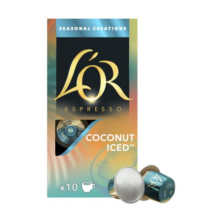 L'OR Καφές Espresso Coconut Iced 10 κάψουλες συμβατές με μηχανή Nespresso 52g