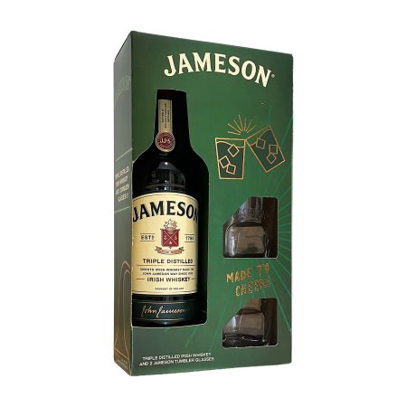 JAMESON Ουίσκι 700ml +2 Ποτήρια Δώρο 