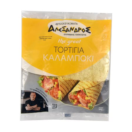 ΑΛΕΞΑΝΔΡΟΣ The Grate Πίτες Τορτίγιες Καλαμποκιού 6τεμ 370g