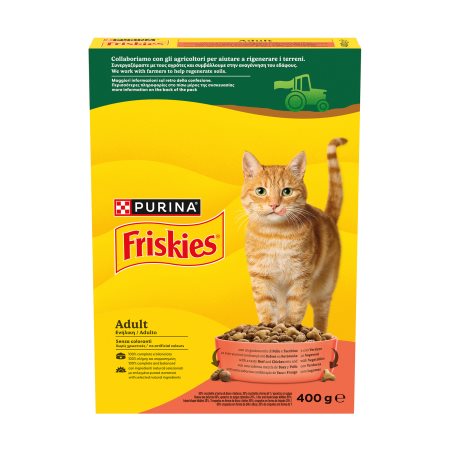 FRISKIES Ξηρά Τροφή Γάτας με Βοδινό Κοτόπουλο και Λαχανικά 400g