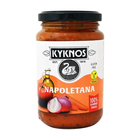 KYKNOS Έτοιμη Σάλτσα Ντομάτας Napoletana Vegan Χωρίς γλουτένη 350g