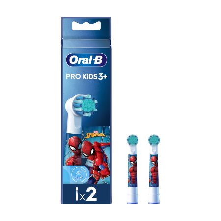 ORAL-B Pro Kids Ανταλλακτικές Κεφαλές για Ηλεκτρική Οδοντόβουρτσα Spiderman 3+ 2τεμ