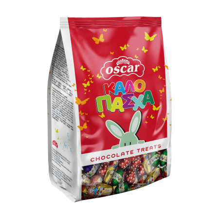 OSCAR Mini Πασχαλινά Σοκολατένια Αυγά & Λαγουδάκια Κόκκινο 230g