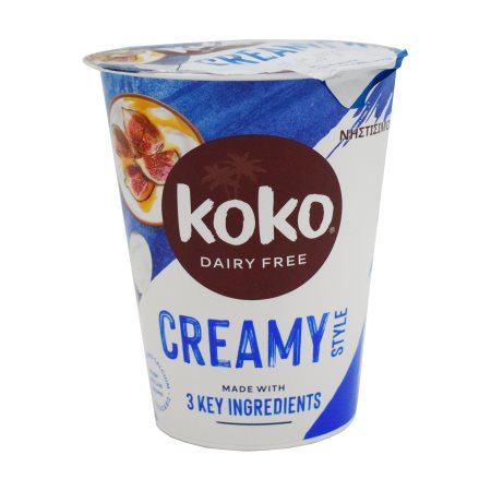 KOKO Creamy Style Επιδόρπιο Καρύδας Vegan Χωρίς γλουτένη Χωρίς λακτόζη 350g