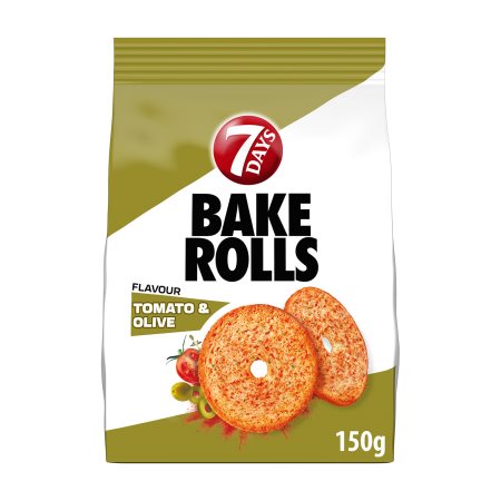 7DAYS Bake Rolls με γεύση Ντομάτα & Ελιά 150g