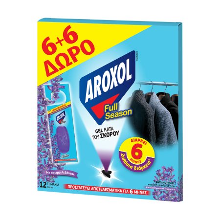 AROXOL Full Season Σκοροκτόνο Τζελ  6τεμ + 6 Δώρο