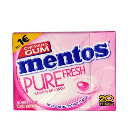 MENTOS Pure Fresh Τσίχλες Buble Fresh Χωρίς ζάχαρη 32gr