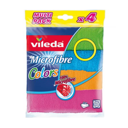 VILEDA Πετσέτες Μικροϊνών Colors 4τεμ
