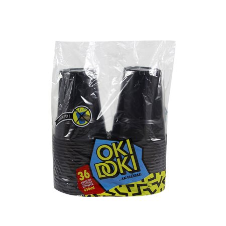 OKI DOKI Ποτήρια Μαύρο 430ml 36τεμ
