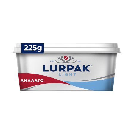 LURPAK Light Μείγμα Λιπαρών Υλών για Επάλειψη με Μειωμένα Λιπαρά Ανάλατο 225gr