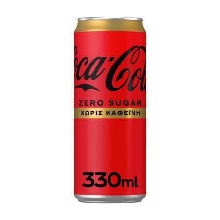 COCA COLA Zero Αναψυκτικό xωρίς Kαφεΐνη Χωρίς ζάχαρη 330ml