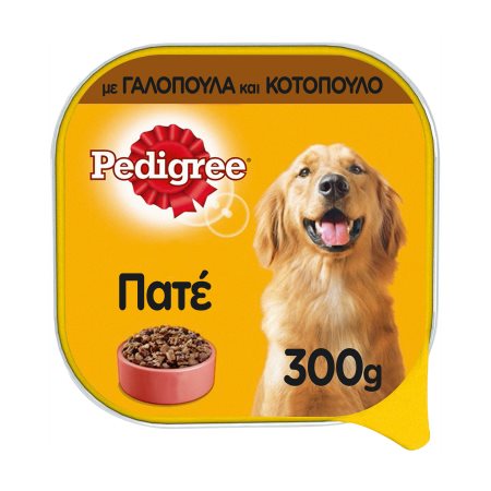 PEDIGREE Υγρή Τροφή για Σκύλους Κοτόπουλο & Γαλοπούλα Πατέ 300gr