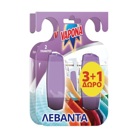 VAPONA Σκοροκτόνο Τζελ Λεβάντα 3τεμ +1 Δώρο