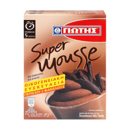 ΓΙΩΤΗΣ Μείγμα για Super Mousse Σοκολάτα 2x117gr