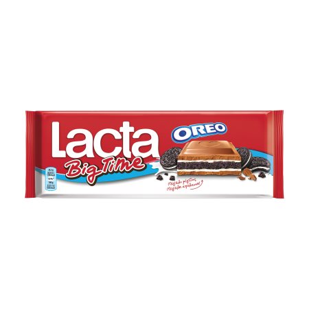 LACTA Big Time Σοκολάτα με Μπισκότο Oreo 320gr