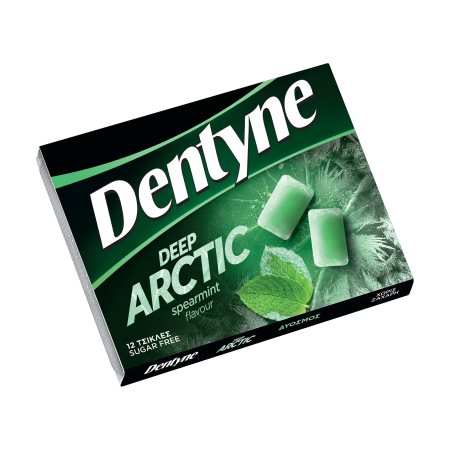 DENTYNE Deep Arctic Τσίχλες Δυόσμος Χωρίς ζάχαρη 12τεμ 16,8gr